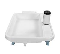 Hamwesh Portable Camping Sink, Outdoor Hand Washing Station with Electric Pump Detachable Stand Lightweight Plastic Drain Hose Basin Kit Easy Setup for Emergency Off Grid Living