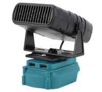 Hamwesh Portable Car Heater, 200W Fast Heating Cordless Battery Powered Windshield Defroster, Space Heater with 2 Temperature Settings and 2 USB Output for Car, RV, Truck, SUV, Indoor Use