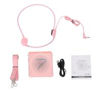 Hamwesh Portable Voice Amplifiers, AI Noise Reduction 23 Hours Battery Life Wired Voice Amplifiers Teaching Amplifier with Wired Microphone for Teaching Speech Yoga Guiding (Rosy)