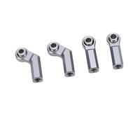 Hamwesh RC Car Ball Joint, Alloy 7.0mm M4 Positive Thread 1/10 Scale RC Ball Joint, Metal with 4 Pack Plug and Play for 1/10 Scale Model Vehicles (Ti Color)