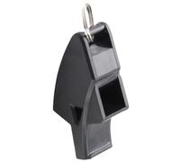 Hamwesh Referee Dolphin Whistle, Resounding Crisp Sound, Portable Plastic Construction with Lanyard for Competitions Coaching Training (Black)