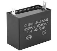 Hamwesh Reliable CBB61 Start Capacitor 24uF 450V AC, Ideal for Run Capacitor in Motor, 50/60Hz