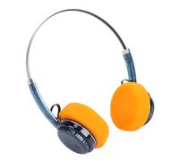 Hamwesh Retro Headphones, Wireless Bluetooth 6.0 On Ear Headphones with Microphone 20 Hours Battery Life, 40mm Driver Deep Bass Hi Res Sound, Multipoint Connection, for Music Calls (Transparent Blue)