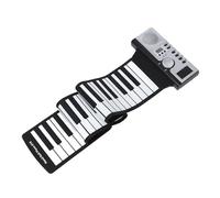 Hamwesh Roll Up Piano, 61 Keys Silicone Portable Design 128 Tones 100 Portable Piano Keyboard, 61 Key Keyboard with 40 Demo Songs MIDI Out for Beginners Kids Travel