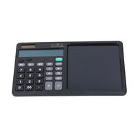 Hamwesh Scientific Calculator, Math Calculator with Erasable Notepad Writing Tablet and Stylus, LCD Notepad for School Students Office Financial Accounting (Black)