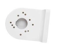 Hamwesh Security Camera Mount Bracket, Universal Wall Mounting Bracket for CCTV IP Surveillance Camera with Install Screws, White L Shaped ABS Plastic for Indoor Use