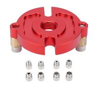 Hamwesh Self Centering Doweling Jig, Aluminum Alloy Drill Guide Supports 2mm to 9mm Bits and 1.75 Inches Boards, Drill Guide for Straight Holes, Portable Dowel Jig with Adjustable Feet (8 Nut Set)