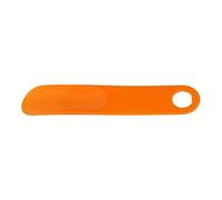Hamwesh Shoe Horn, Small Portable Hand-Made Rubber Handle Non-Bending ABS Plastic Shoehorn Travel Shoe Horn, Helper with Hanging Hole for Men Women Elderly Pregnant and Children (Orange)