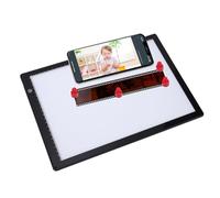 Hamwesh Slide Viewer Light Box, Magnetic Ultra Thin A4 LED Light Pad Backlight with 3 Adjustable Brightness USB Powered for Old Photo Slide and 35mm Film Negative Scanning
