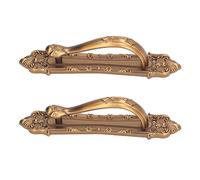 Hamwesh Sliding Barn Door Handles, Aluminum Alloy Flush Pull 6mm Thick Barn Door Hardware, Handle with Screws for Gates Garages Sheds Furniture