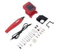 Hamwesh Small Cordless Grinder, 20V Rechargeable 6000-18000rpm 6 Level Adjustable Speed Small Battery Powered Grinder Cordless Drill Tool with Quick Change Battery for Wood Carving