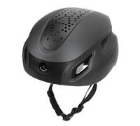 Hamwesh Smart Bike Helmet with 1080P WiFi Camera, 5.0 AI Voice Control, LED Turn Signals, Built in Speakers, IP65 Water Proof Cycling Helmet with Remote Control for Men & Women (Black)