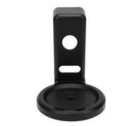 Hamwesh Smart Speaker Wall Mount, Space Saving for Echo Dot 4 and 5, Premium ABS Material with Cord Concealment and Adhesive Patch for Home Bathroom Kitchen Living Room Bedroom (Black)