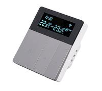 Hamwesh Smart Thermostat For Home, WiFi Enabled LCD Color Screen, 7 Day Programmable Digital Thermostat With AC90-240V 3A Support, For Heat Pump, Water Heating Boiler Heating In Home, (Standard)