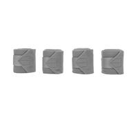 Hamwesh Soft Fleece Horse Leg Wraps 4PCS, 9.8ft Equestrian Leg Bandages with Adjustable Secure Fastening for High Intensity Events and Daily Riding Use, No Bow Support Wraps (Gray)