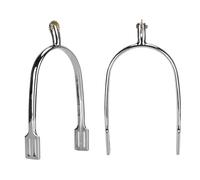 Hamwesh Spurs, Zinc Alloy Rotatable Rowel Design Western Spurs, English with Smooth Rowel for Horse Training Equestrian Competition Dressage Ranch