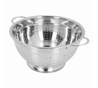 Hamwesh Stainless Steel Colander, Large Capacity Fine Mesh Strainer, Kitchen Strainer with Even Drain Holes for Pasta Spaghetti Fruit Vegetables Berry Washing Draining Basket (26cm)