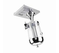 Hamwesh Stainless Steel Juice Machine, 8L Capacity, No Electricity Needed, Easy Ice Cube Replacement, for Juice, Milk, Coffee, Tea, Buffet, Restaurant, Hotel, Bar, Home Use (single head silver)