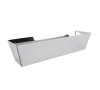 Hamwesh Stainless Steel Mud Pan, Nonstick Surface Plaster Mixing Pan, Plaster Mixing Tray with Comfortable Contoured Grip for Cement Mortar Putty Paint