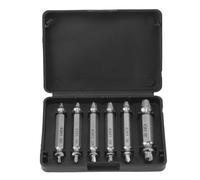 Hamwesh Stripped Screw Extractor, 6 PCS High Speed Steel for Rusty Broken Screws Screw/Fastener Extractor Kit, Left Hand Drill Bit Set with Quick Removal for Stripped Nuts Bolts (Original Color)