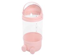 Hamwesh Stuffed Animal Storage, Spacious Transparent Design Plush Toy Organizer Tube, Toy Storage Tower with Safe Odorless Plastic Material for Bedrooms Playrooms Living Rooms Game Rooms (Pinkish)