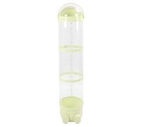 Hamwesh Stuffed Animal Storage Tube, 130cm Height Clear Plastic Vertical Toy Organizer with Slide Lid, Space Saving, Large Toy Keeper for Plush Toys Dolls Kids Room Decor (Green)