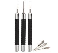 Hamwesh Sturdy Split Pin Tool for Removing Links from Alloy Watch Bracelets. Quickly Remove Watch Band Links with Knurled Handle and 3 Replacement Needles.
