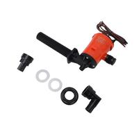 Hamwesh Submersible Bilge Pump, 800GPH 4.0A DC Boat Bilge Pump, DC Submersible Water with Anti Airlock Fin Dual Outlet Hoses for RV Boat Yacht Fish Tank (Orange)