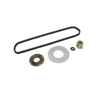 Hamwesh T8F Sprocket Chain Kit, 44T 10T Sprocket, 116 Links | Drive Sprocket Gear Set, Steel, Flywheel, Gold 16MM Connectors, for Kart Mini Motorcycle Off Road Vehicle Scooter ATV, 871g