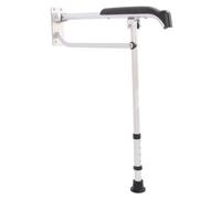 Hamwesh Toilet Safety Rails, Adjustable Height Non Slip Folding Toilet Seat Frame, Anti Slip Grab Bar with Arms for Elderly Handicap Disabled Seniors