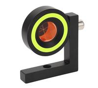 Hamwesh Total Station Prism, Compact Mini Optical Glass Prism with Fluorescent Sticker for Land Surveying and Mapping Measurement for Leica and Other Instruments