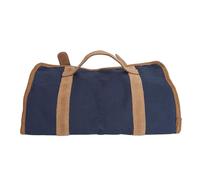 Hamwesh Travel Bartender Kit Bag Canvas Bartender Roll Bar Kit Bag with Multiple Compartments for Home Cocktail Making Parties (Blue)
