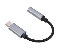 Hamwesh Type C to 3 5mm Cable, Plug and Play BLUETRUM AB136 Chip 16bit 48kHz Stereo Sound Type C to Headphone Jack Adapter, 3 5mm Stereo Cable with Reinforced Mesh for