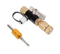 Hamwesh Valve Removal Tool, Refrigerant Loss Prevention Double O Ring Seal HVAC Valve Removal Tool, Remover with 1/4 Inch Standard Port Compatibility for Air