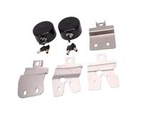 Hamwesh Van Door Locks, No Drilling Required Hockey Puck Lock, Hidden Shackle Lock with Complete Kit Spinners Weather Covers for 1997 and Newer Hinged Rear Side Doors