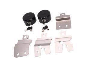 Hamwesh Van Door Locks, No Drilling Required Hockey Puck Lock, Hidden Shackle Lock with Complete Kit Spinners Weather Covers for 1997 and Newer Hinged Rear Side Doors