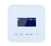 Hamwesh Wall Mount Music Amplifier, 5.0 Wireless Whole Home Audio System, 4 Way Wall Mount Music Amplifier with Multi Format Support for Ceiling Speakers Home Theater (White)