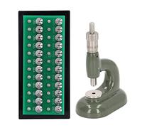 Hamwesh Watch Press Set, Back Box/Cover Closer with 48 Pcs Fitting Dies for Watch Repair Tool Aluminum Alloy Non Slip Handle Disassembly Kit