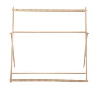 Hamwesh Weaving Loom, Adjustable Hand Knitting Loom for Tapestry Weaving, Woven Set with Extra Large Wooden Frame and Metal Screw Adjusters for Beginners, Adults and Children