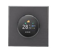 Hamwesh WiFi Smart Thermostat, 240x240 TFT Screen Remote Control Via Smartphone ±0.5°C Accuracy Smart AC Thermostat, Intelligent Knob with Dual Pipe System Energy Efficient