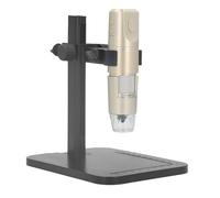 Hamwesh WIFI USB Digital Microscope, 1600X Wireless Magnification Handheld Microscope Camera with 8 LEDs Light and Adjustable Metal Stand Compatible with Phone PC Portable for Home