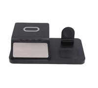 Hamwesh Wireless Charging Station Alarm Clock, 15W Fast Wireless Charger with Multi Device 3 in 1 Charging and Digital Alarm Clock for Bedside Nightstand and Home Office Use