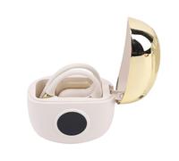 Hamwesh Wireless Earbuds, Bluetooth V5.49 Flexible Earhook Design HiFi Sound ENC Noise Cancellation 60h Playtime Noise Cancelling Earbuds with Smart Touch Control for Running Workout Gym (Gold)