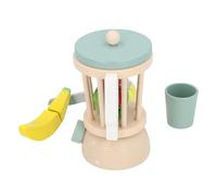 Hamwesh Wooden Blender Toy, 9pcs Educational Play Kitchen Set with Cutting Fruits Cup for Toddlers Kids Boys Girls