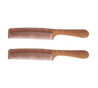 Hamwesh Wooden Comb, 2Pcs Anti Static Comb Handmade From Quality Wood with Wood Grain for Reducing Frizz and Flyaways, Fine Tooth for Gentle Scalp Massage and Hair Styling with Gift