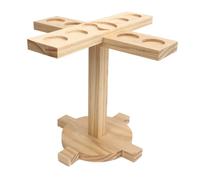 Hamwesh Wooden Ring And Hook Game, Handmade Durable Classic Home Bar Battle With Steel Bars For Parties Camping Beach Family Vacations (Wood Color)