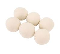 Hamwesh Wool Dryer Balls, 6 Pack Reduces Wrinkles and Static Dryer Balls Reusable Laundry Accelerates Drying Time with Essential Oil Diffuser for Gentle Care on (8cm) (8cm)