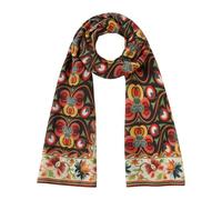 Hamzah Women's Modal Scarf 180 x 65 cm - Design Inspired by Traditional Isfahan and Bukhara Motifs | Long Lightweight Scarf for Neck or Head | Accessory with Gift Box | Ethnic Style, Saroyi