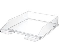 HAN 1026-X-23, KLASSIK letter tray. Modern, stylish, transparent and glossy, pack of 6, transparent crystal-clear