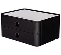 Han 1120-13 ALLISON SMART-BOX, designer drawer box, stackable with 2 drawers, Jet Black